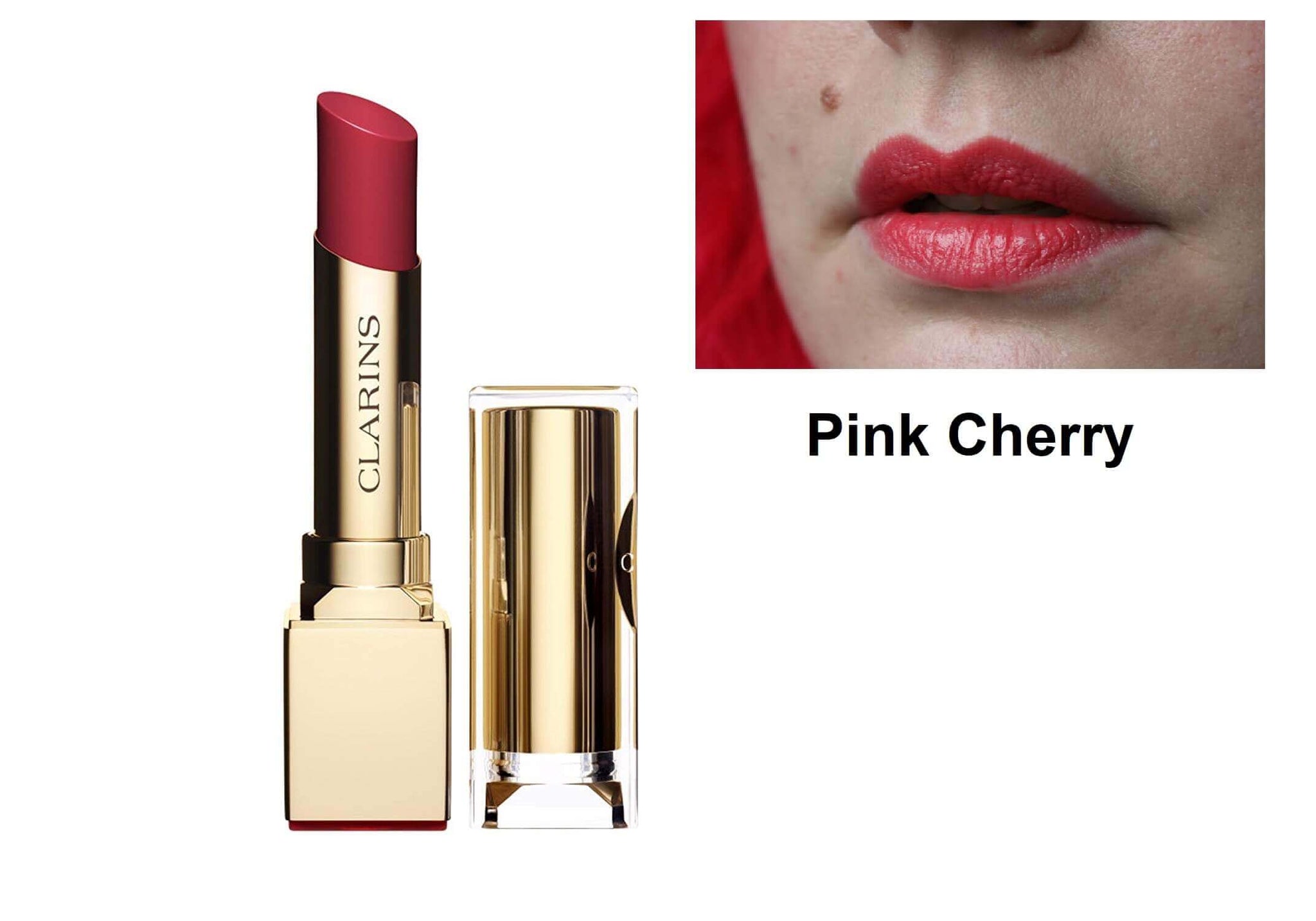 Clarins Lipstick Shade No 24 Pink Cherry