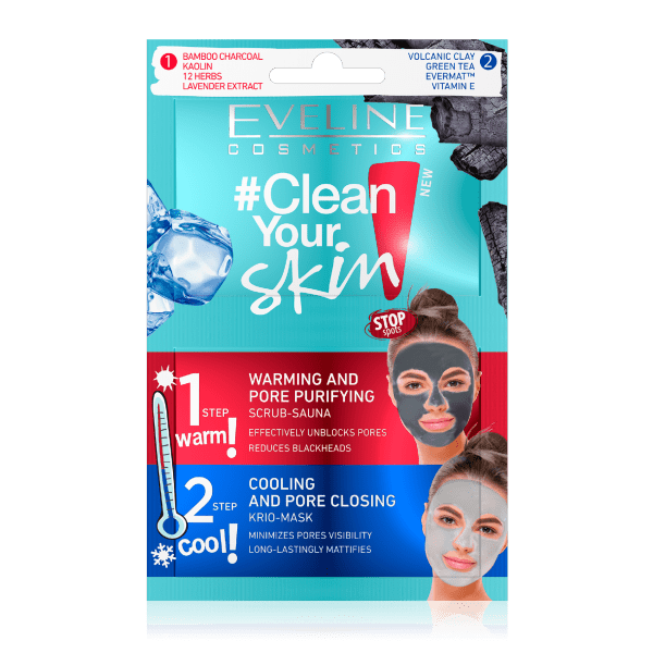 Eveline Clean Your Skin Stop Spots 2 Step Mask 2 x 5ml
