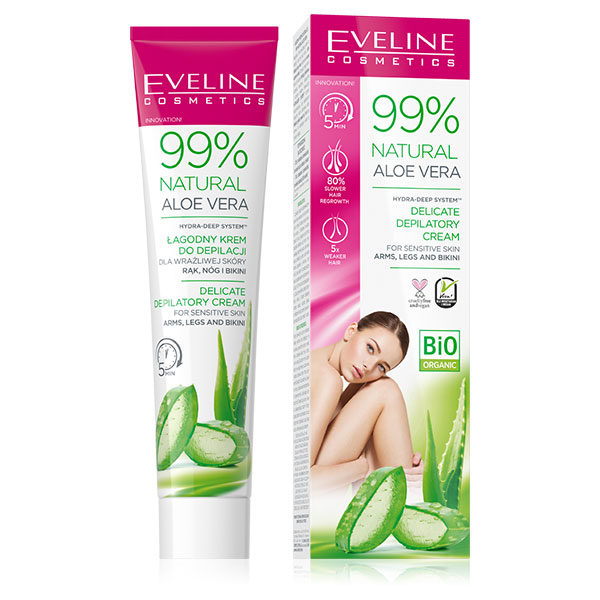Eveline Depilatory 99% Natural Aloe Vera 125ml