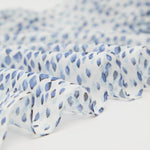 Printed Rectangular Scarf - Blue