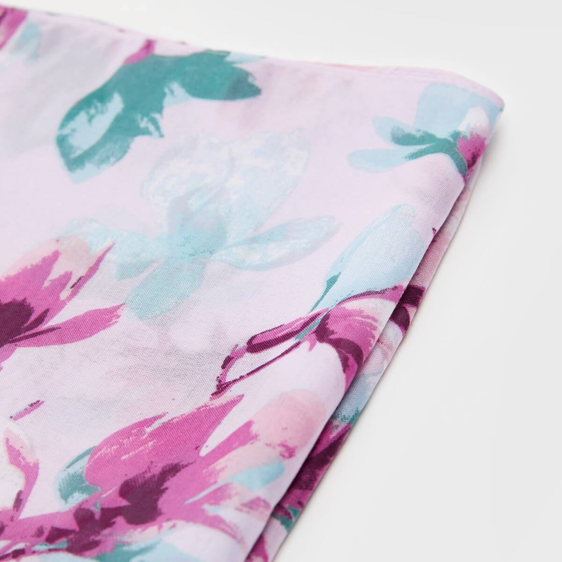 Floral Print Scarf - Purple