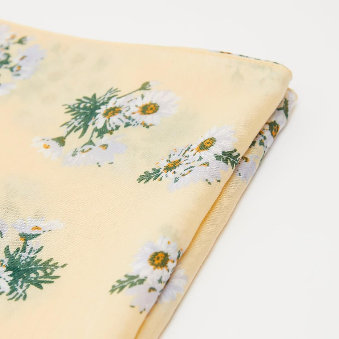 Floral Print Scarf - Yellow