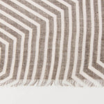 Striped Rectangle Scarf with Fringes - Multicolor