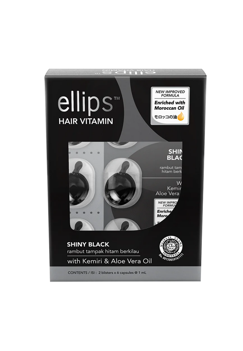ELLIPS Hair Vitamin Treatment Serum For Black Shine Hairs 12 Capsules