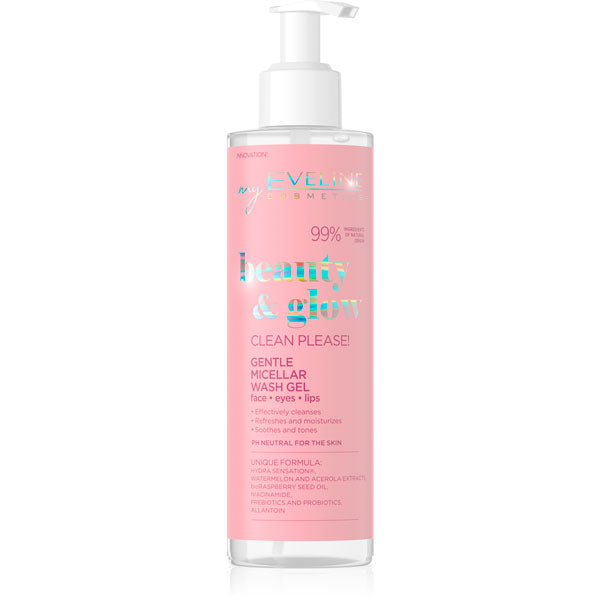 Eveline Beauty & Glow Micellar Face Cleansing Gel 200ml