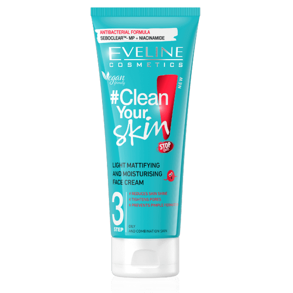 Eveline Clean Your Skin Light Mattifying & Moisturizing Face Cream 75ml