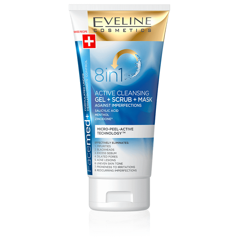 Eveline Facemed+ Cleansing Gel + Scrub + Mask 150ml