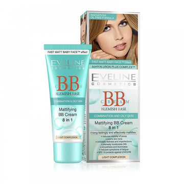 Eveline Mattifying BB Cream 8 In 1 Light 40ml