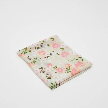 Floral Print Scarf Pink And White Flower