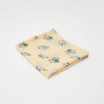 Floral Print Scarf - Yellow