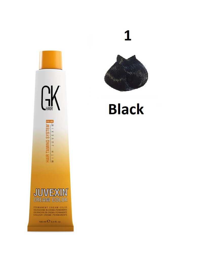 GK Hair Color 1 Black 100 ml