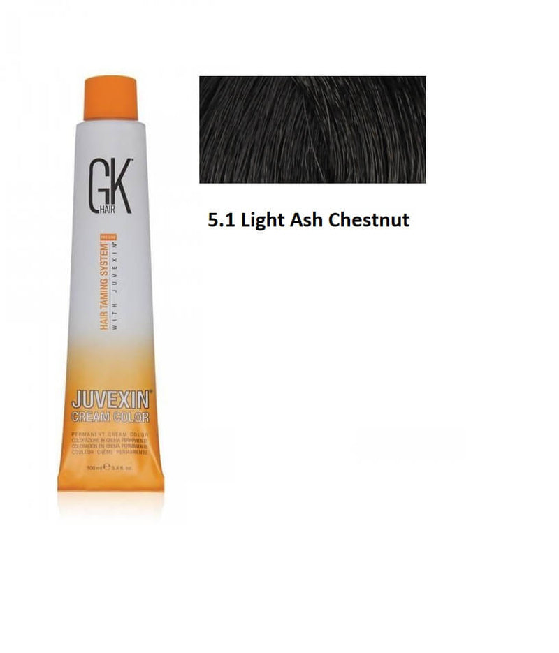 GK Hair Color 5.1 Light Ash Chestnut 100ml