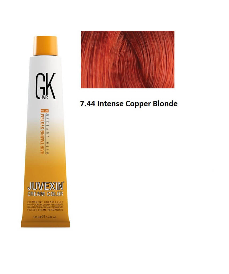 GK Hair Color 7.44 Intense Copper Blonde 100ml