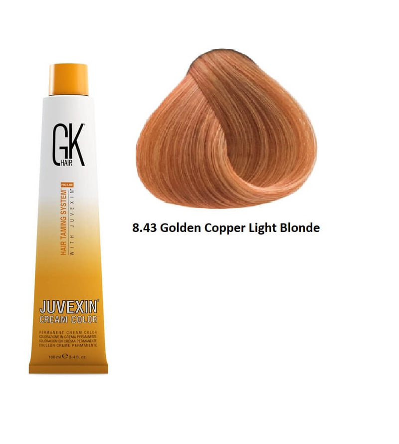 GK Hair Color 8.43 Golden Copper Light Blonde 100 ml