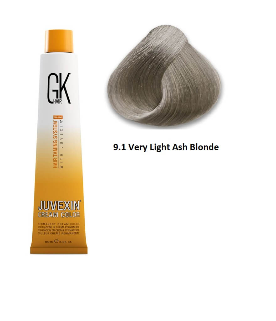 GK Hair Color 9.1 Very Light Ash Blonde 100 ml