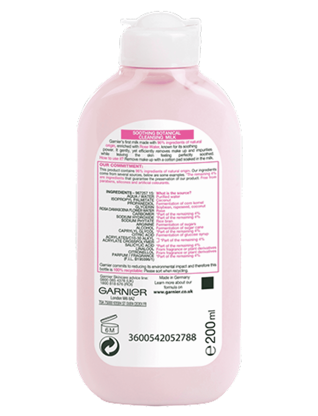 Garnier Naturals Soothing Botanical Cleansing Milk with Rose Water