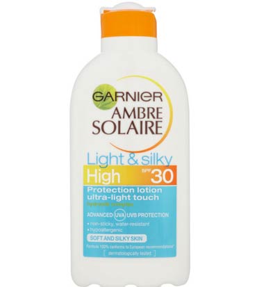 Garnier Ambre Solaire Light And Silky Protection Lotion High Spf30