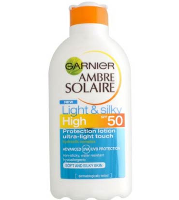Garnier Ambre Solaire Light And Silky Protection Lotion High Spf50