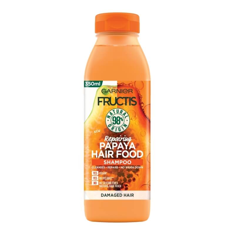 Garnier Fructis Papaya Hair Food Shampoo for Damaged Hair 350 ml