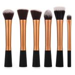 Savisto Essentials Uk Makeup Brushes Set Gold 6 Brushes Included