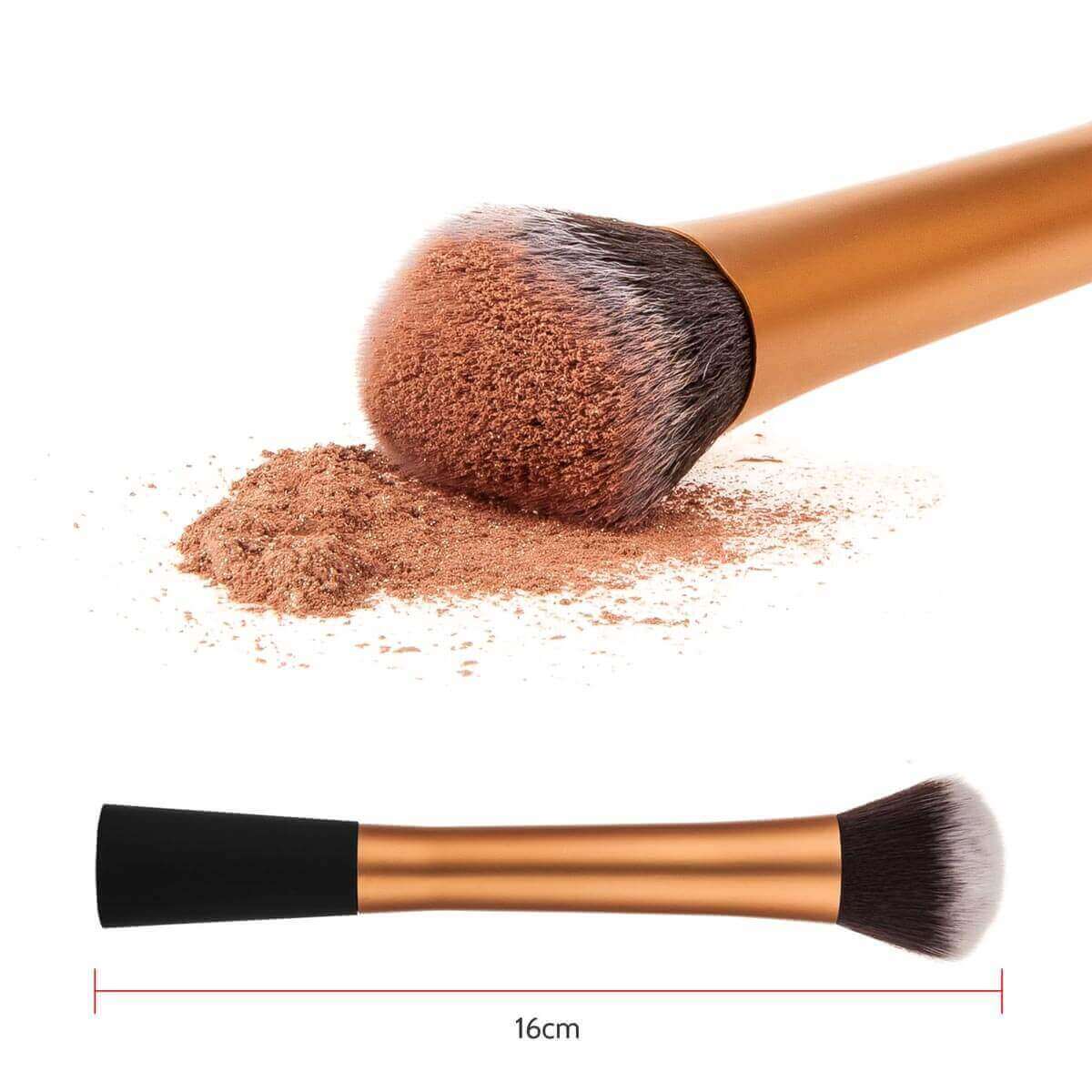 Savisto Essentials Uk Makeup Brushes Set Gold 6 Brushes Included