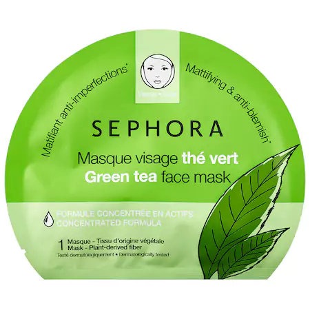 Sephora Green Tea Face Mask Mattifies and fights blemishes