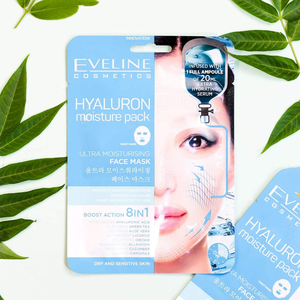 Eveline Hyaluron Moisture Pack Ultra Moisturising Face Mask