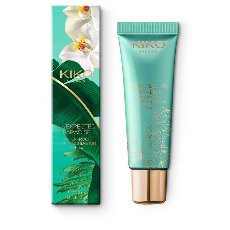 Kiko Milano Unexpected Paradise Waterproof Fluid Spf30 Foundation 02 Light Beige 25ml