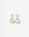 Accessorize Kylie Clear Gem Short Drop Earrings