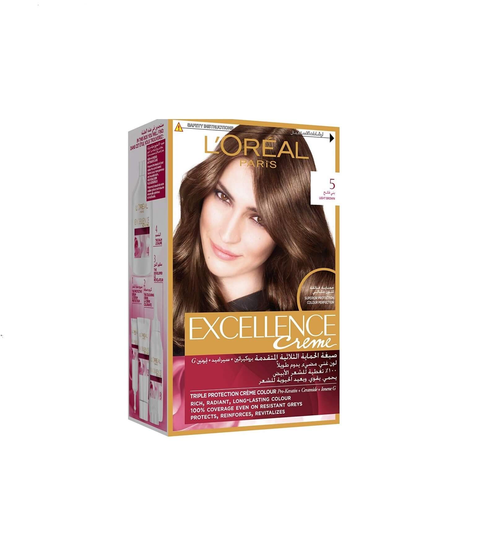 LOreal Excellence Creme - 5 Light Brown