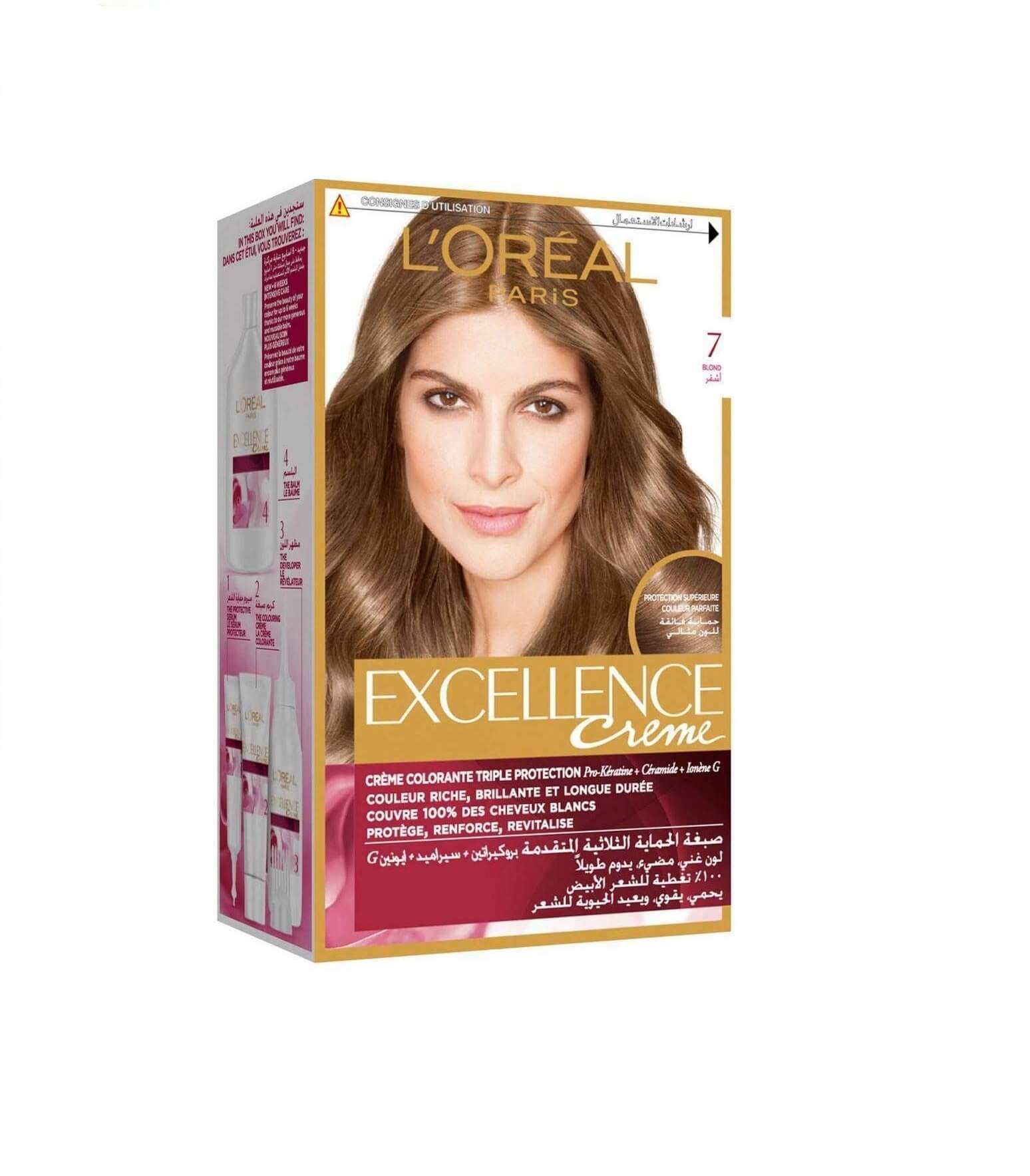 LOreal Excellence Creme 7 Blonde   LOreal Excellence Creme 7 Blonde 