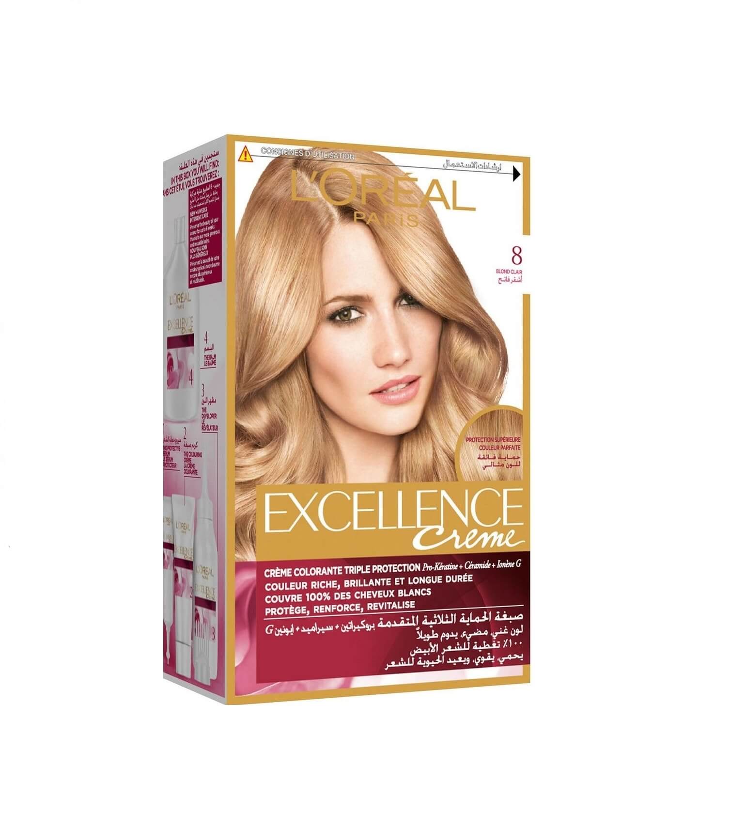 LOreal Excellence Creme - 8 Light Blonde