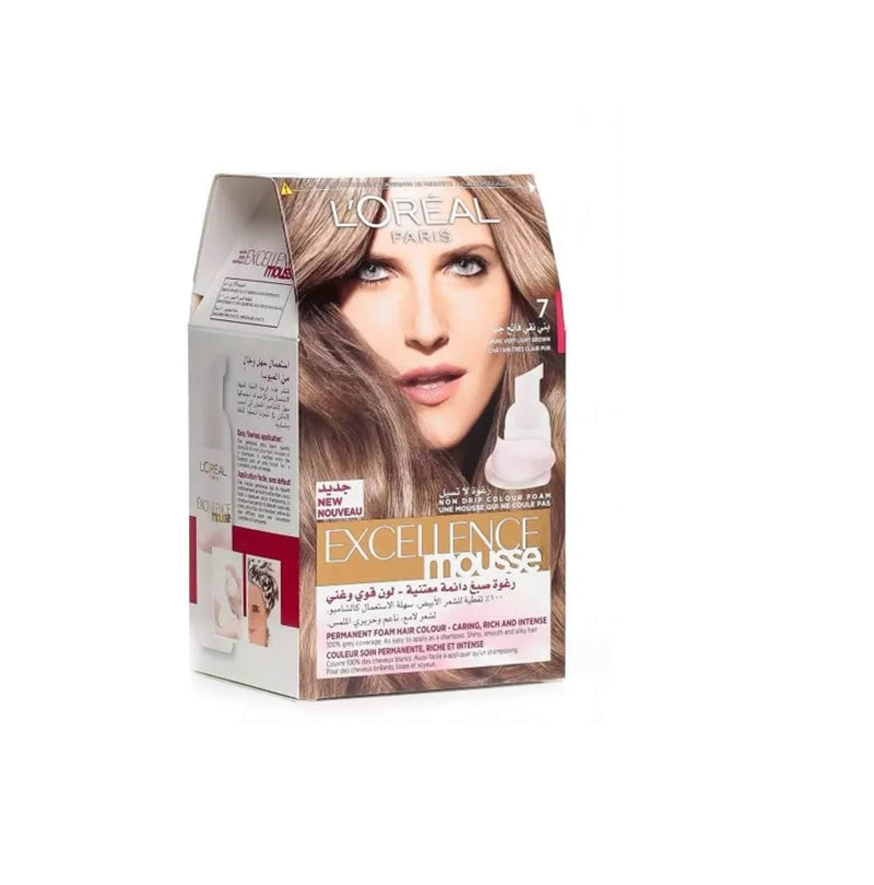 LOreal Excellence Mousse -7 Pure Very Light Brown