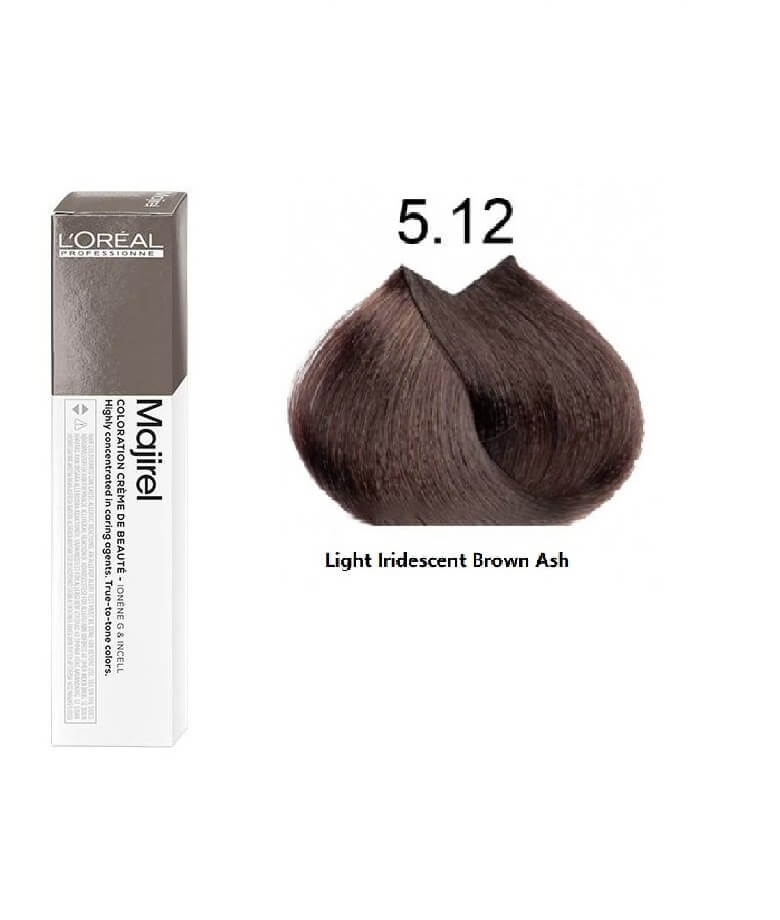 LOreal Professional Majirel 5.12 Light Iridescent Brown Ash 50ml