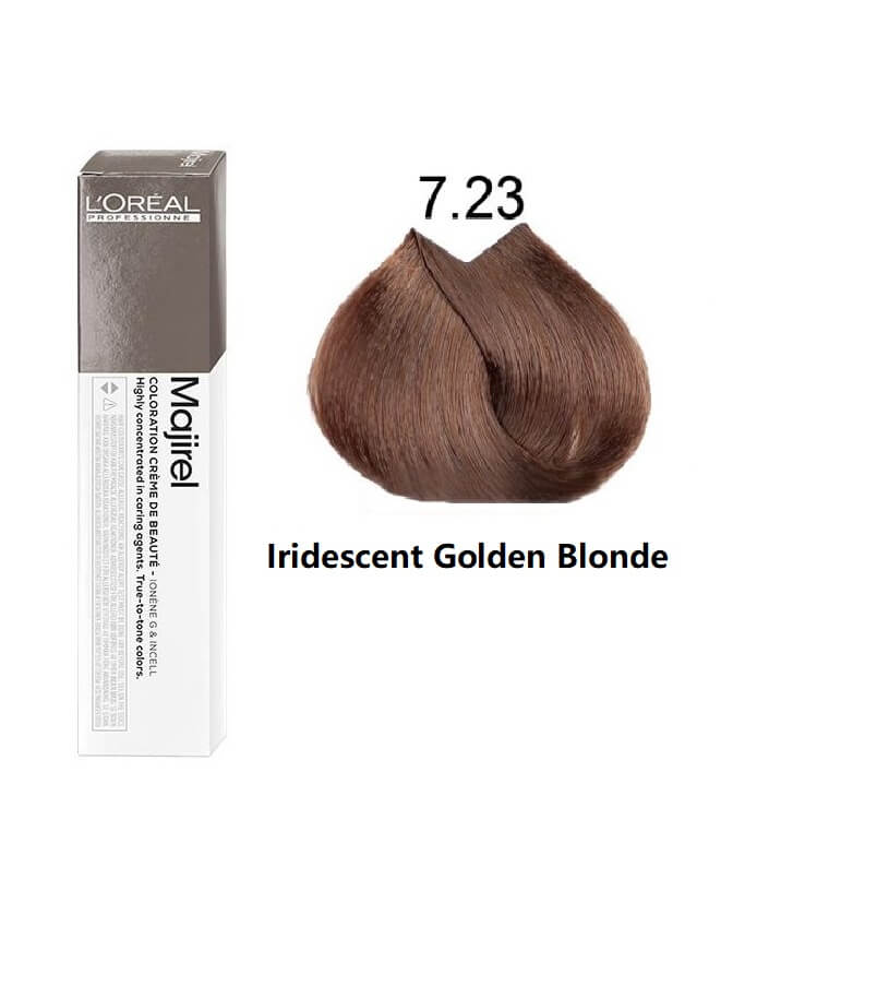 Loreal Professionnel Majirel 7.23 Iridescent Golden Blonde 50Ml