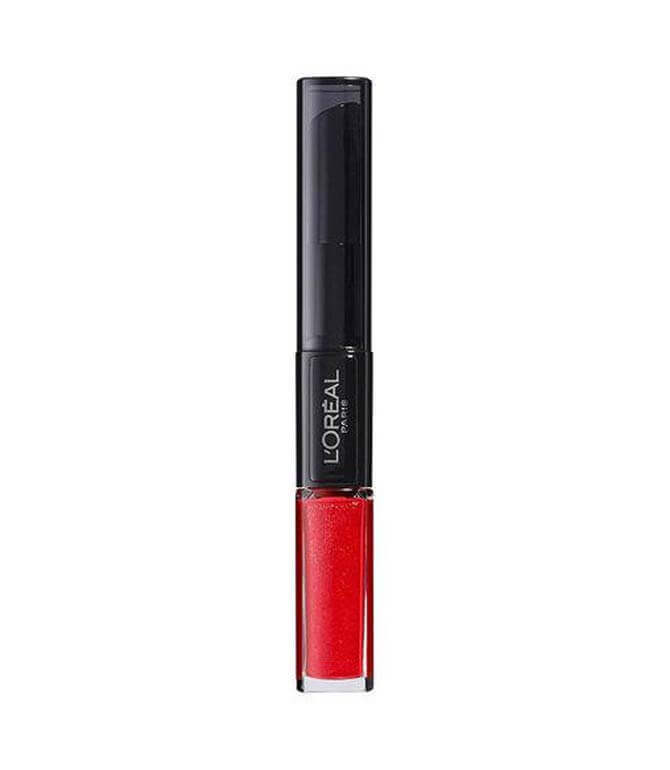 Loreal Infallible 24H Lip Duo Lipgloss And Top Coat 505 Revolution Red