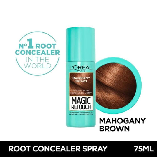 Loreal Magic Retouch Hair Spray Mahogany Brown 75 Ml