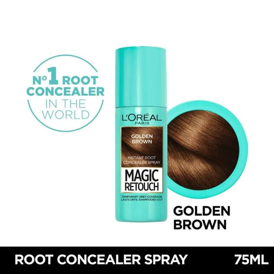 Loreal Magic Retouch Hair Root Concealer Spray Golden Brown 75Ml