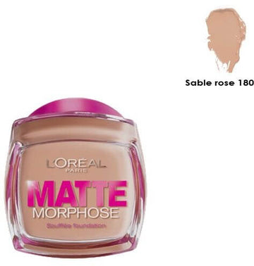 Loreal Matte Morphose Souffle Foundation 180 Sable Rose