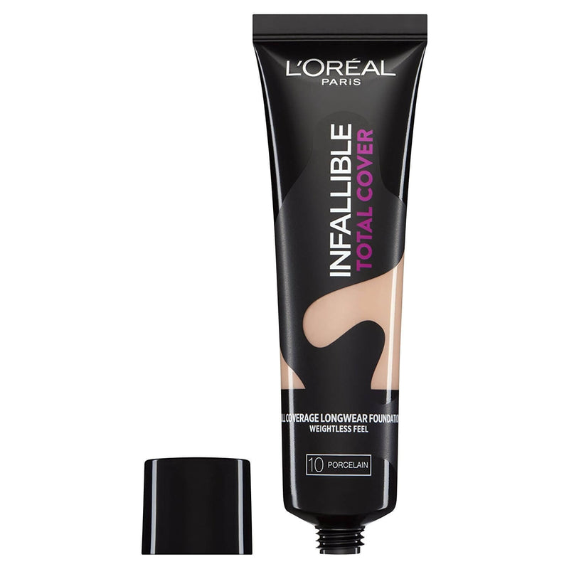 Loreal Paris Infallible Total Cover Foundation 10 Porcelain