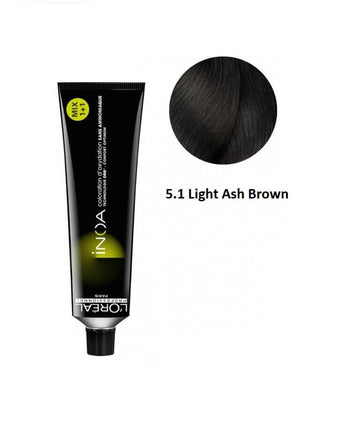Loreal Professional Hair Color Inoa 5.1 Light Ash Brown 60 Ml