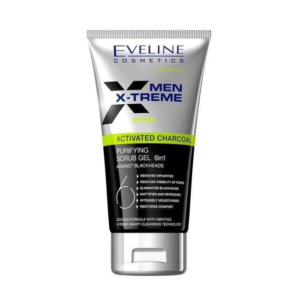 Eveline Men X-Treme Gel Scrub With Charcoal