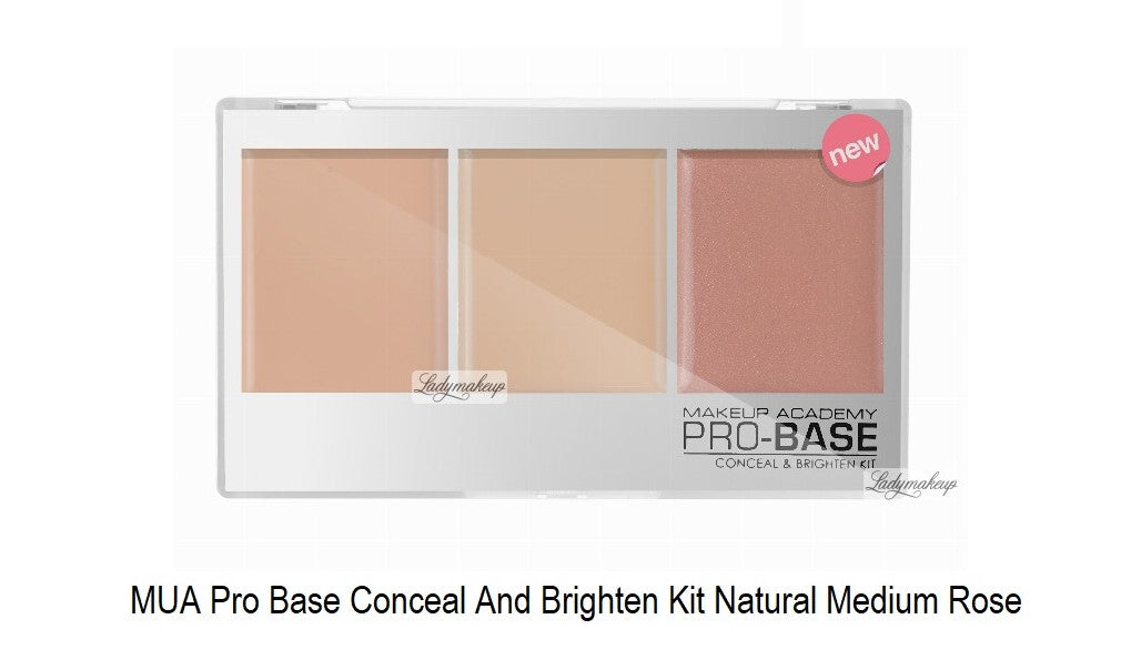 MUA Pro Base Conceal And Brighten Kit Natural Medium Rose