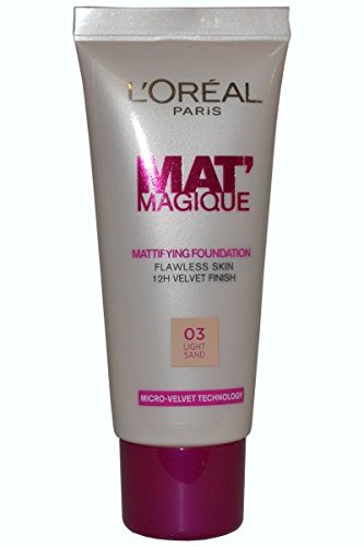 Mat' Magique Mattifying Foundation by L'Oreal Paris 03  Light Sand