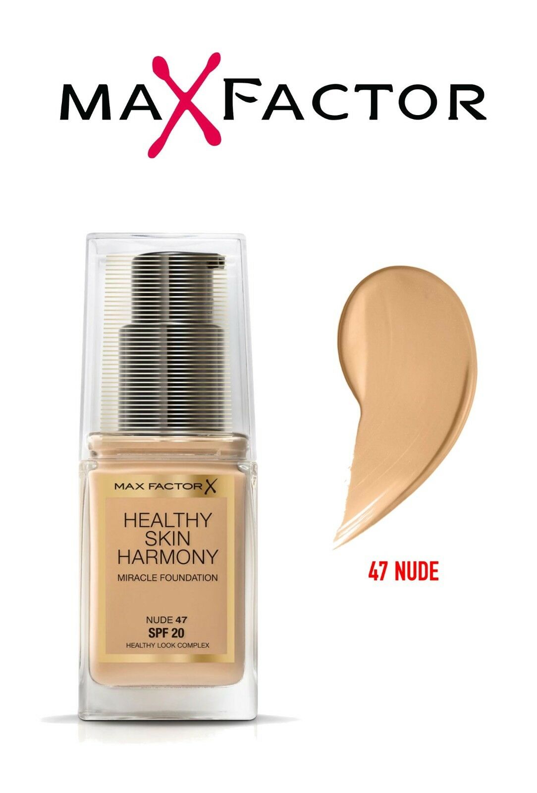 Maxfactor Healthy Mix Harmony Miracle Foundation 47 Nude