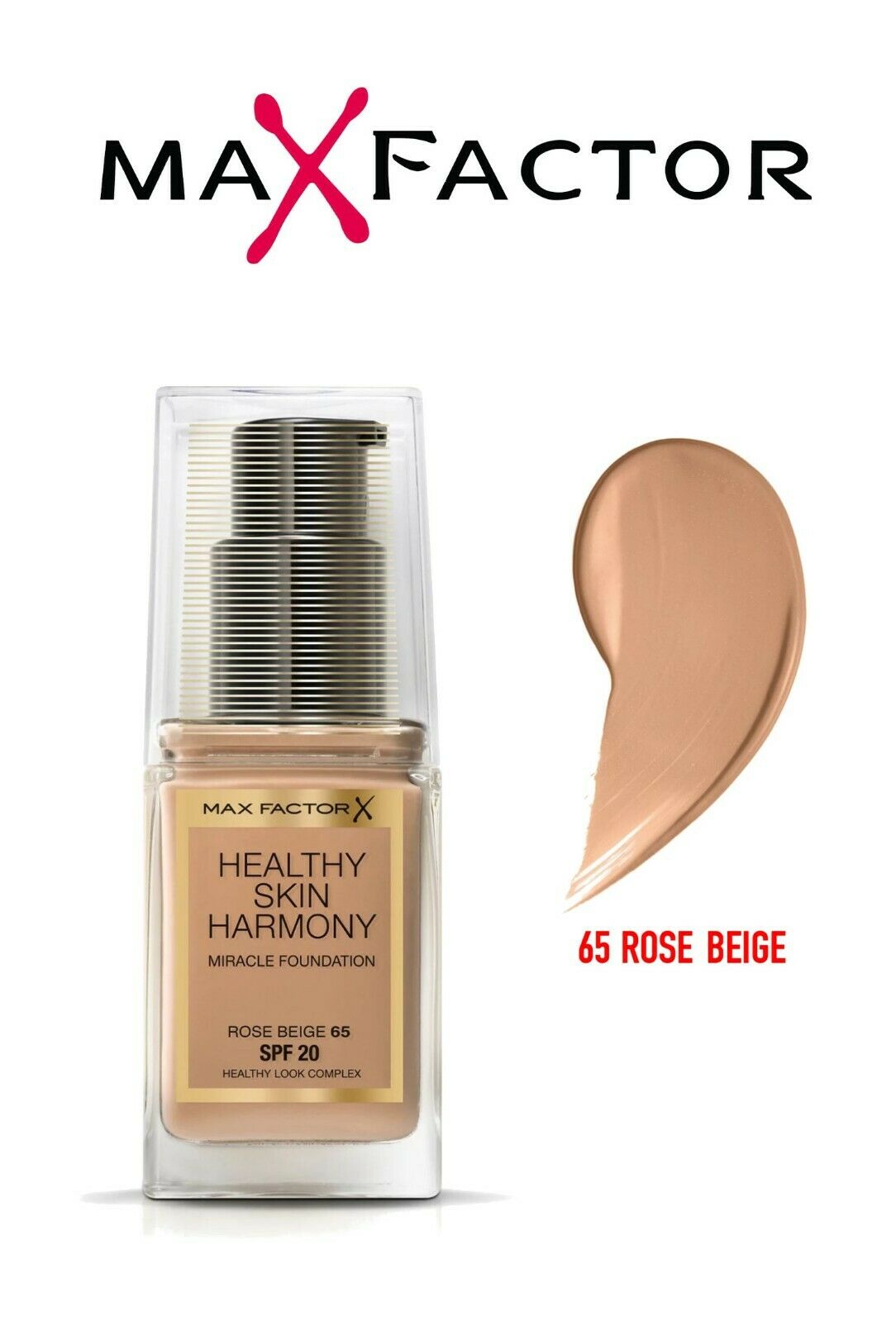 Maxfactor Healthy Mix Harmony Miracle Foundation 65 Rose Beige