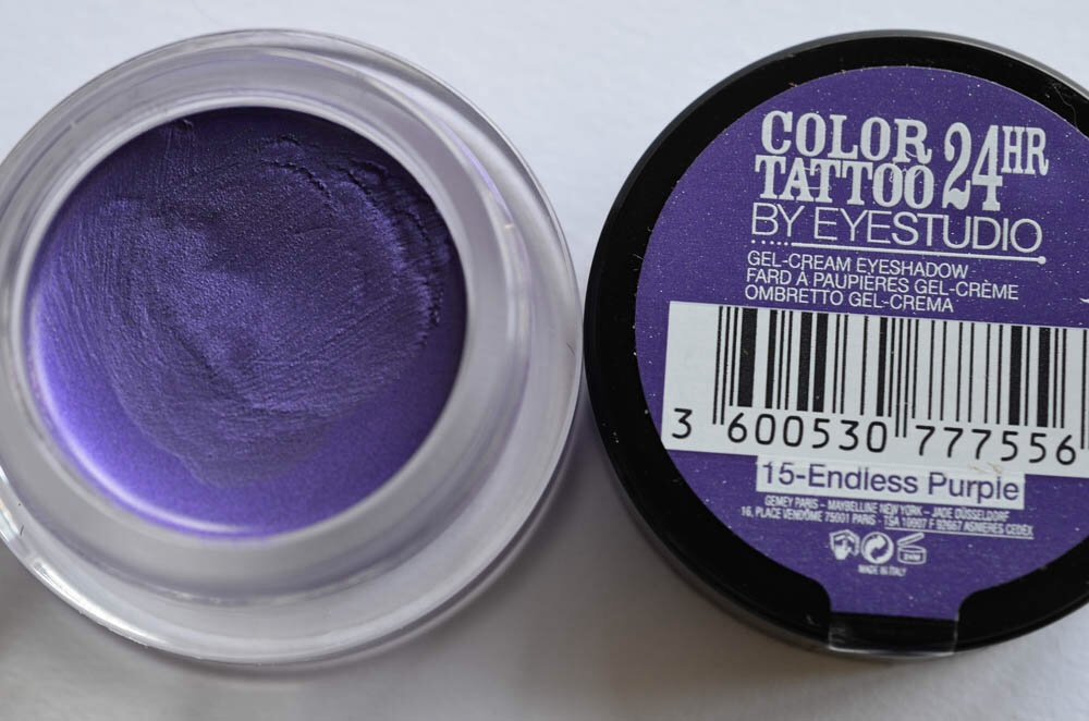 Maybelline Color Tattoo Gel Shadow 15 Endless Purple
