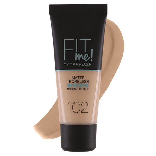 Maybelline Fit Me Matte And Poreless Foundation 102 Fair Ivory