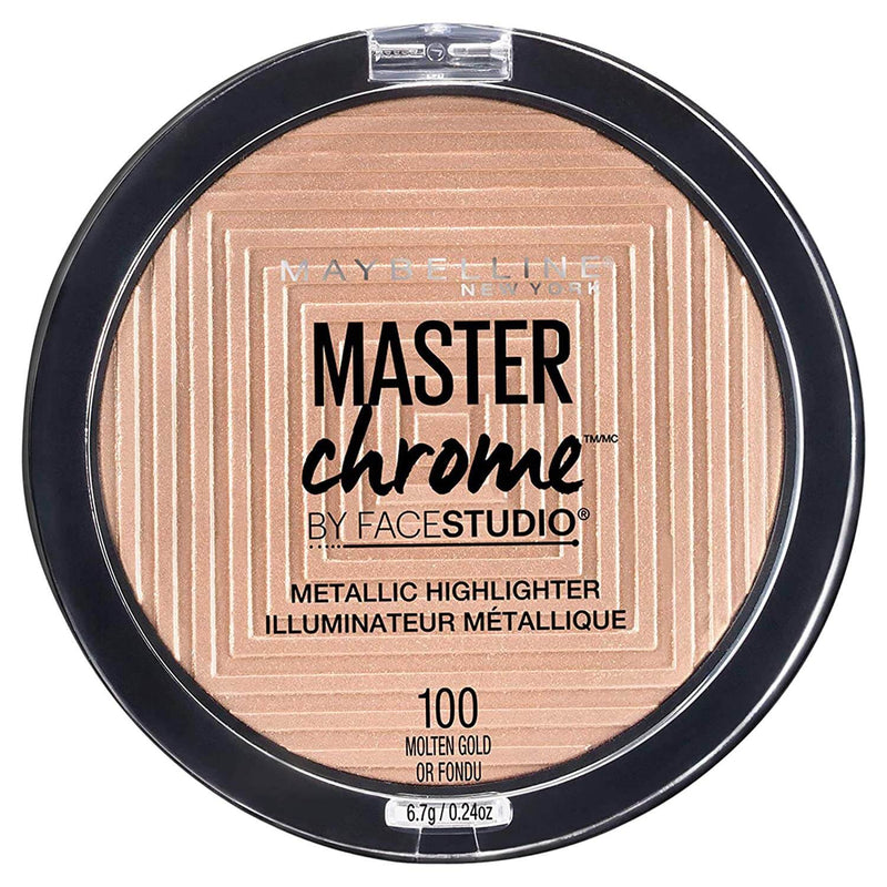 Maybelline Master Chrome Metallic Highlighter Powder 100 Molten Gold 6.7g