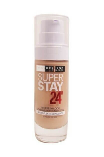Maybelline New York Super Stay 24H Foundation-21 nude
